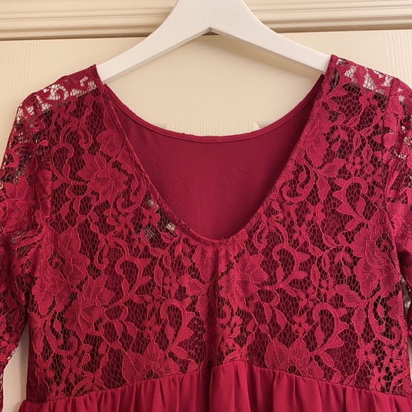 Forever 21 Burgundy Dress - Picture 4 of 6